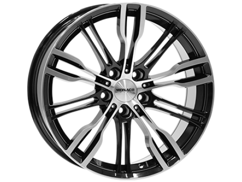 8,0X19 MONACO GP8 5/120 ET20 CH72,6 8,0 19 20 5X120 MONACO 72,6 Gloss Black / Polished
