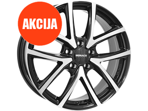 6,5X16 MONACO WHEELS CL2 5/100   ET40 CH57,1 6,5 16 40 5X100 MONACO WHEELS 57,1 Gloss Black / Polished