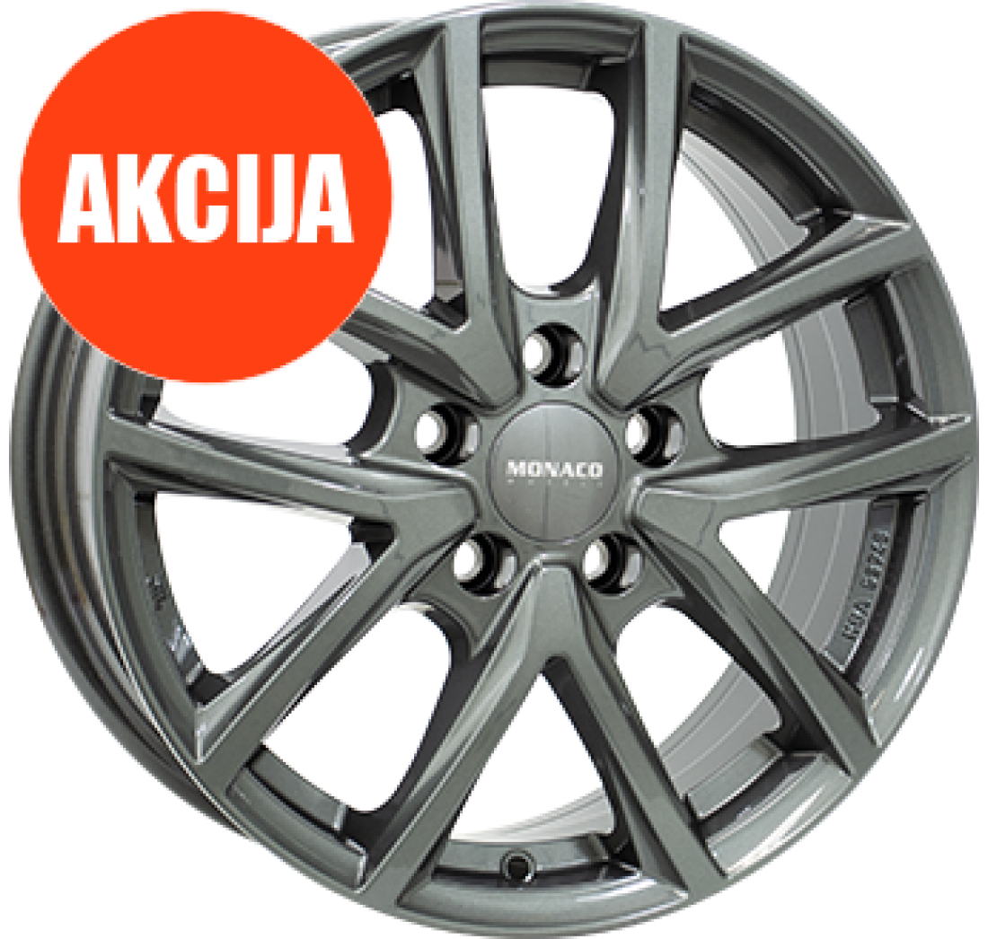 6,5X16 MONACO WHEELS CL2 5/100   ET40 CH57,1 6,5 16 40 5X100 MONACO WHEELS 2 57,1 Anthracite Dark