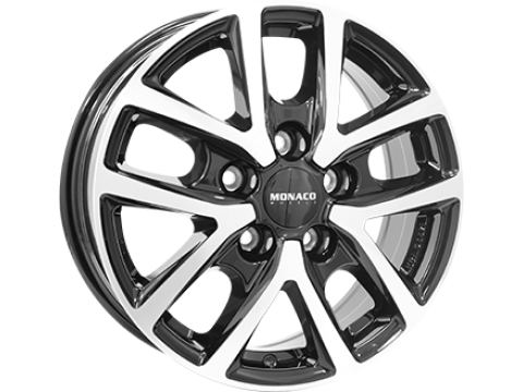 6,5X16 MONACO WHEELS CL2T 5/118   ET66 CH71,1 6,5 16 66 5X118 MONACO WHEELS 71,1 Gloss Black / Polished