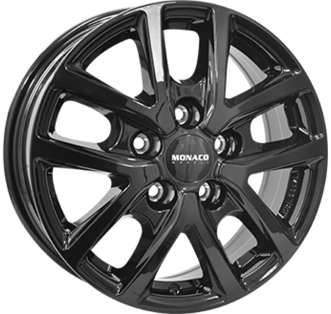 6,5X16 MONACO WHEELS CL2T 5/118   ET66 CH71,1 6,5 16 66 5X118 MONACO WHEELS 71,1 Gloss Black