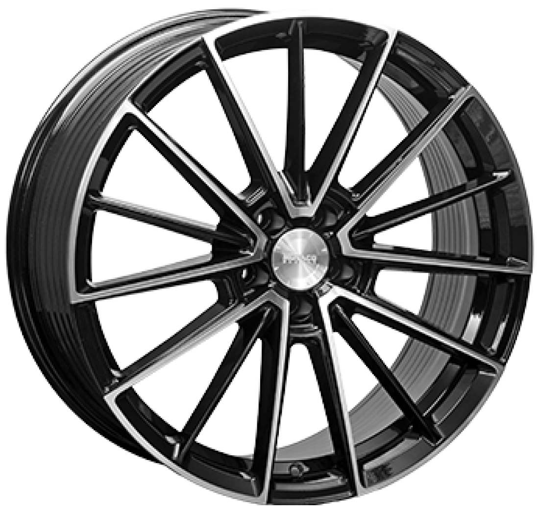 9,5X20 MONACO WHEELS FF1 5/112   ET40 CH66,5 9,5 20 40 5X112 MONACO WHEELS 66,5 Gloss Black / Polished