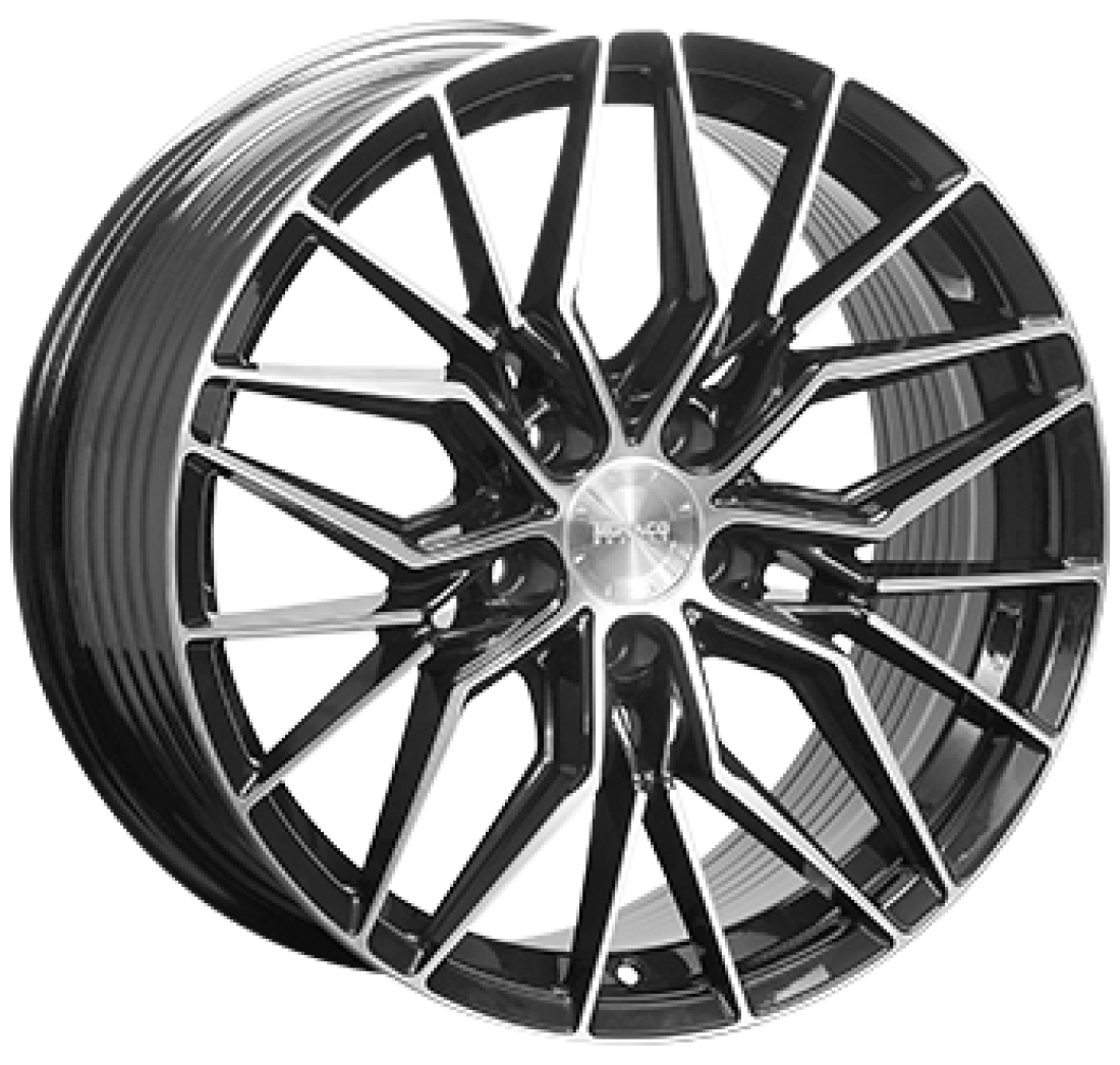 8,0X18 MONACO WHEELS FF2 5/114,3 ET40 CH67,1 8,0 18 40 5X114 MONACO WHEELS 67,1 Gloss Black / Polished