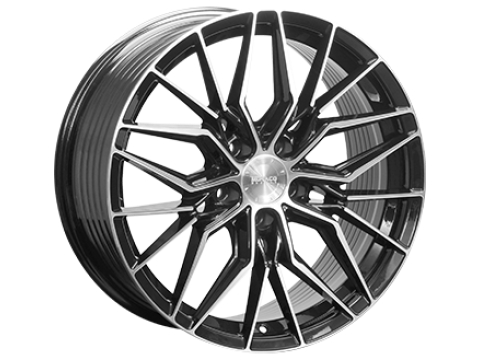 8,0X18 MONACO WHEELS FF2 5/114,3 ET40 CH67,1 8,0 18 40 5X114 MONACO WHEELS 67,1 Gloss Black / Polished