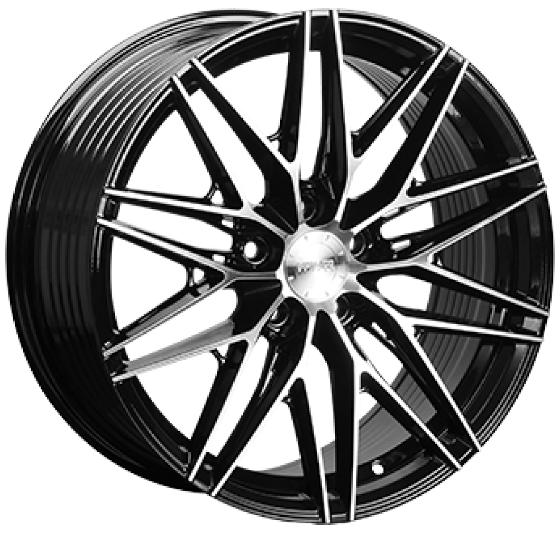 8,0X18 MONACO WHEELS FF4 5/114,3 ET40 CH67,1 8,0 18 40 5X114 MONACO WHEELS 67,1 Gloss Black / Polished