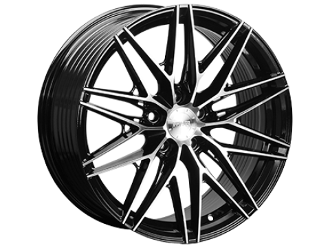 8,0X18 MONACO WHEELS FF4 5/108   ET45 CH65,1 8,0 18 45 5X108 MONACO WHEELS 65,1 Gloss Black / Polished