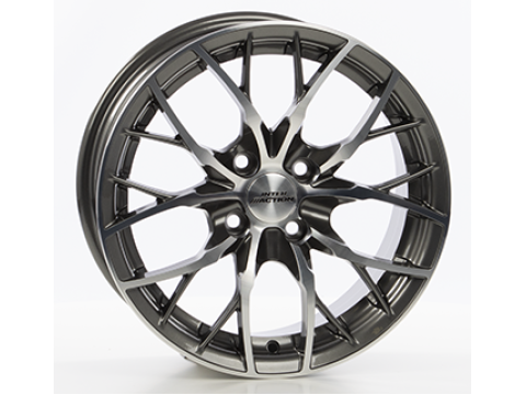 7,0X15 INTER ACTION FLASH 4/100  ET38 CH73,1 7,0 15 38 4X100 INTER ACTION 73,1 Anthracite / Polish