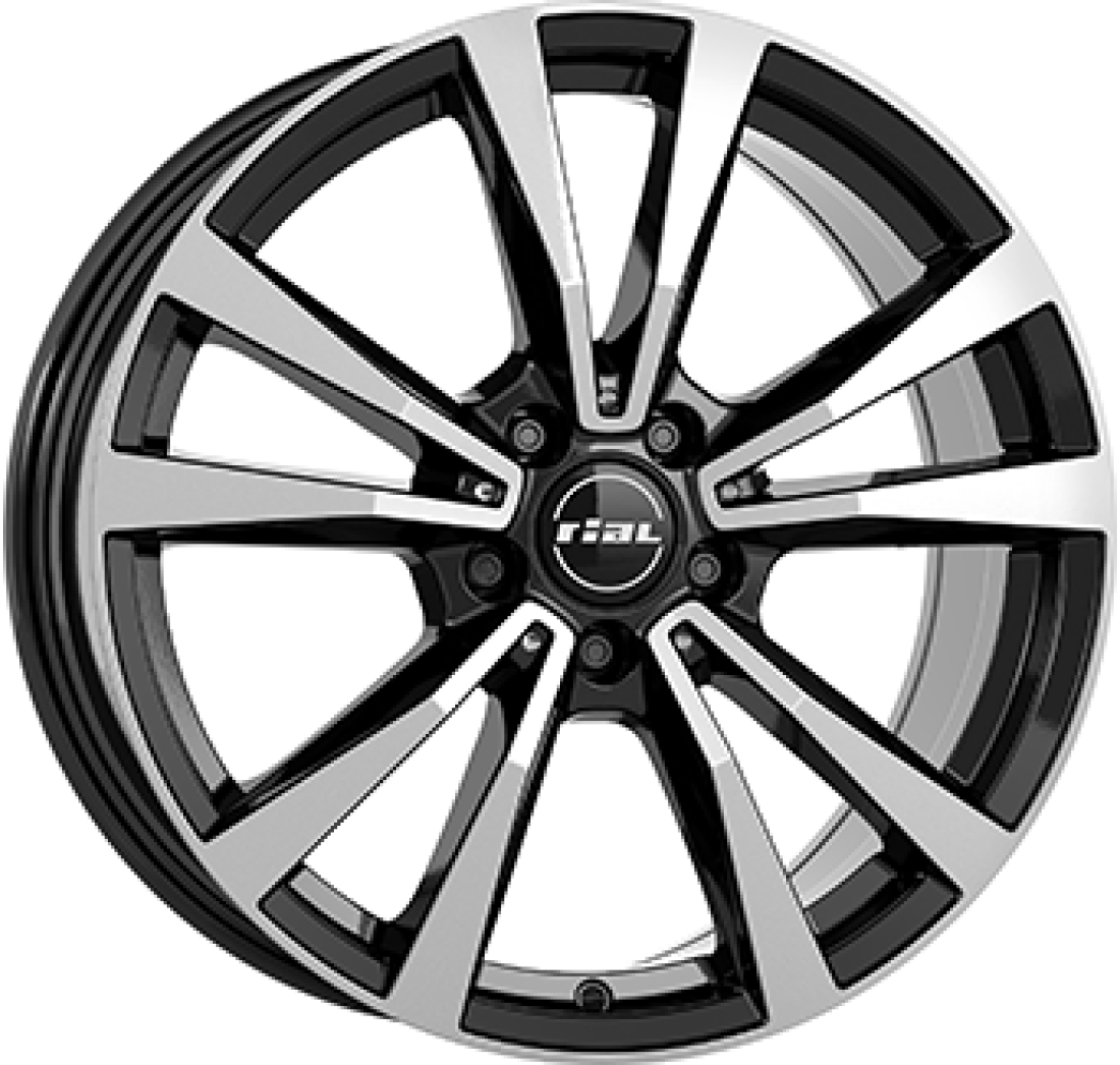 8,0X19 RIAL M12 5/112   ET20 CH66,6 8,0 19 20 5X112 RIAL 66,6 Gloss Black / Polished