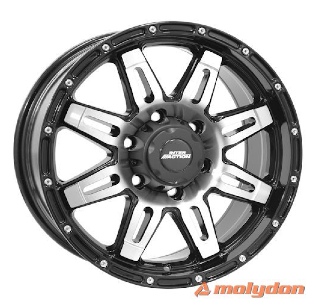 8,0X17 IA GRABBER 6/139,7 ET25 CH110,1 8,0 17 25 6X139 INTER ACTION 110,1 Black / Polished