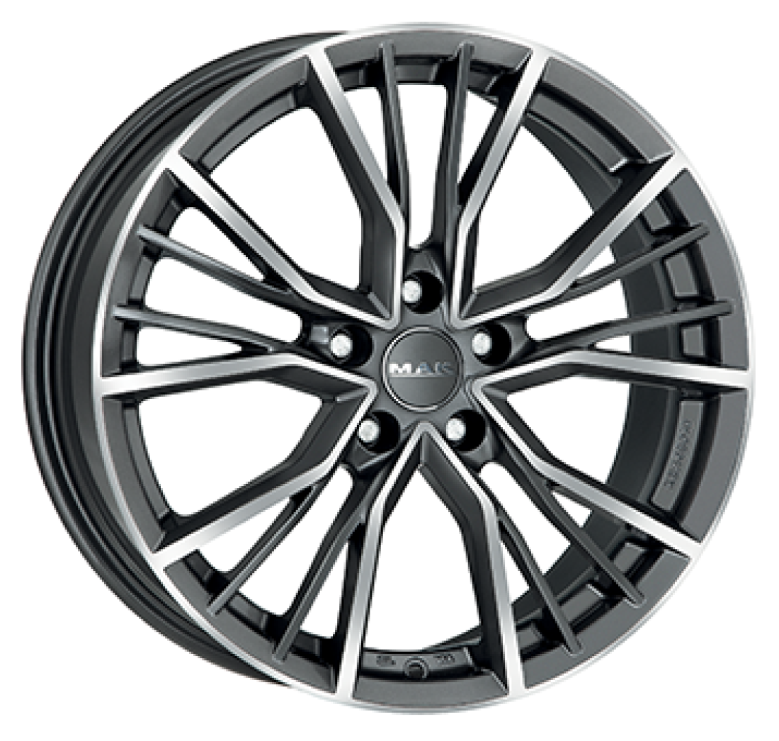8,5X20 MAK UNION 5/112   ET32 CH66,45 8,5 20 32 5X112 MAK 66,4 Gunmetal / Polished