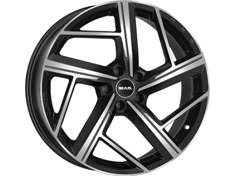 9,0X20 MAK QVATTRO 5/112   ET30 CH66,4 9,0 20 30 5X112 MAK 66,4 Gloss Black / Polished