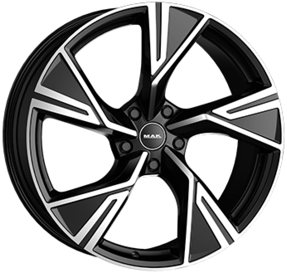 10,0X22 MAK STARK 5/112   ET17 CH66,45 Gloss Black / Polished