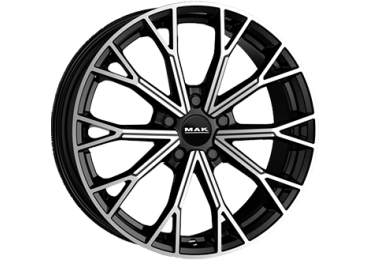 8,5X21 MAK ASPHALT 5/114,3 ET40 CH76 Gloss Black / Polished