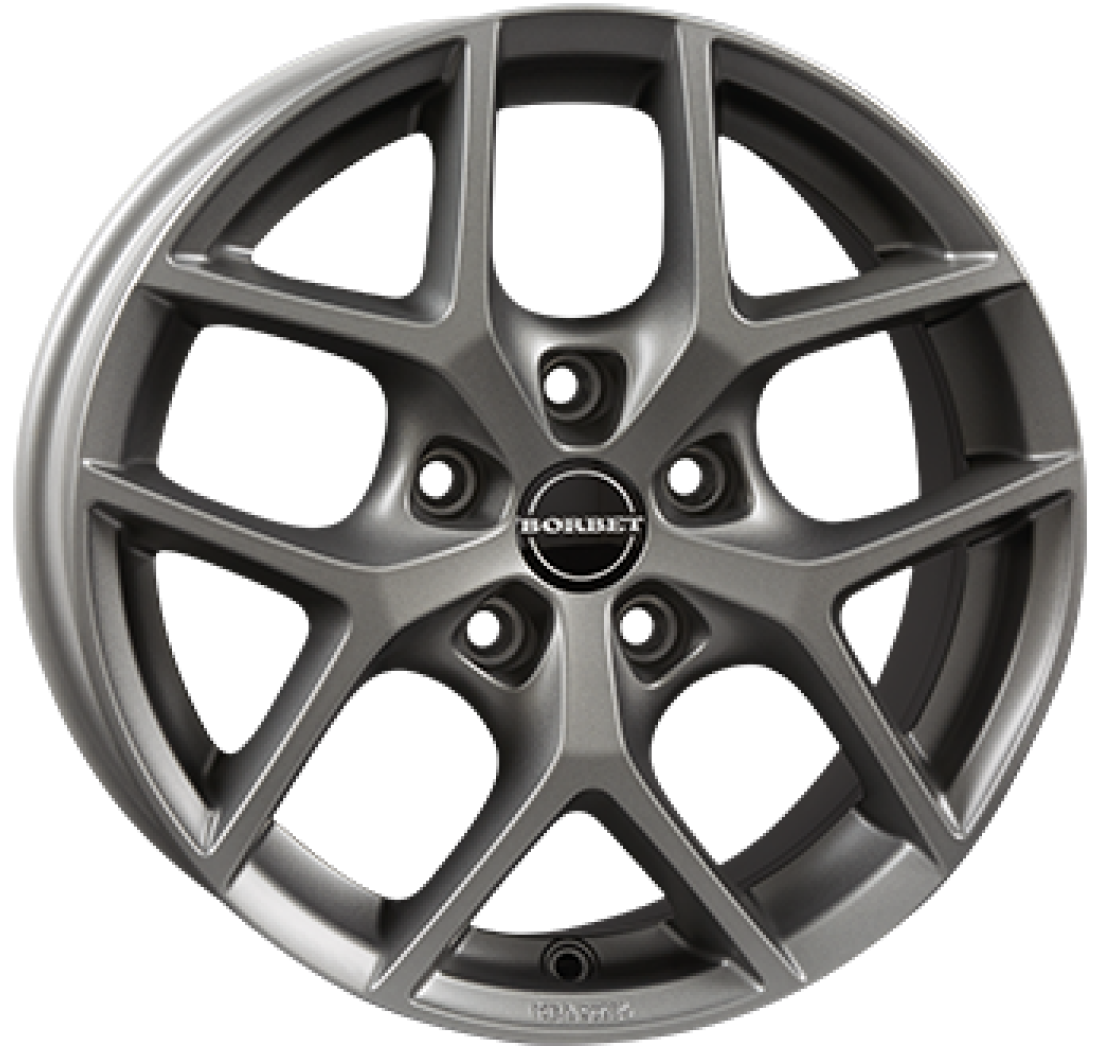 7,0X17 BORBET Y 5/108   ET42 CH72,5 7,0 17 42 5X108 BORBET 72,5 Titanium