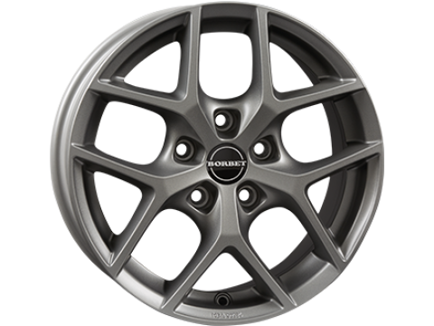 7,0X17 BORBET Y 5/108   ET42 CH72,5 7,0 17 42 5X108 BORBET 72,5 Titanium