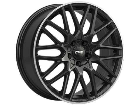 7,0X17 CMS C25 4/100   ET45 CH67,1 7,0 17 45 4X100 CMS 67,1 Gloss Black / Polished lip