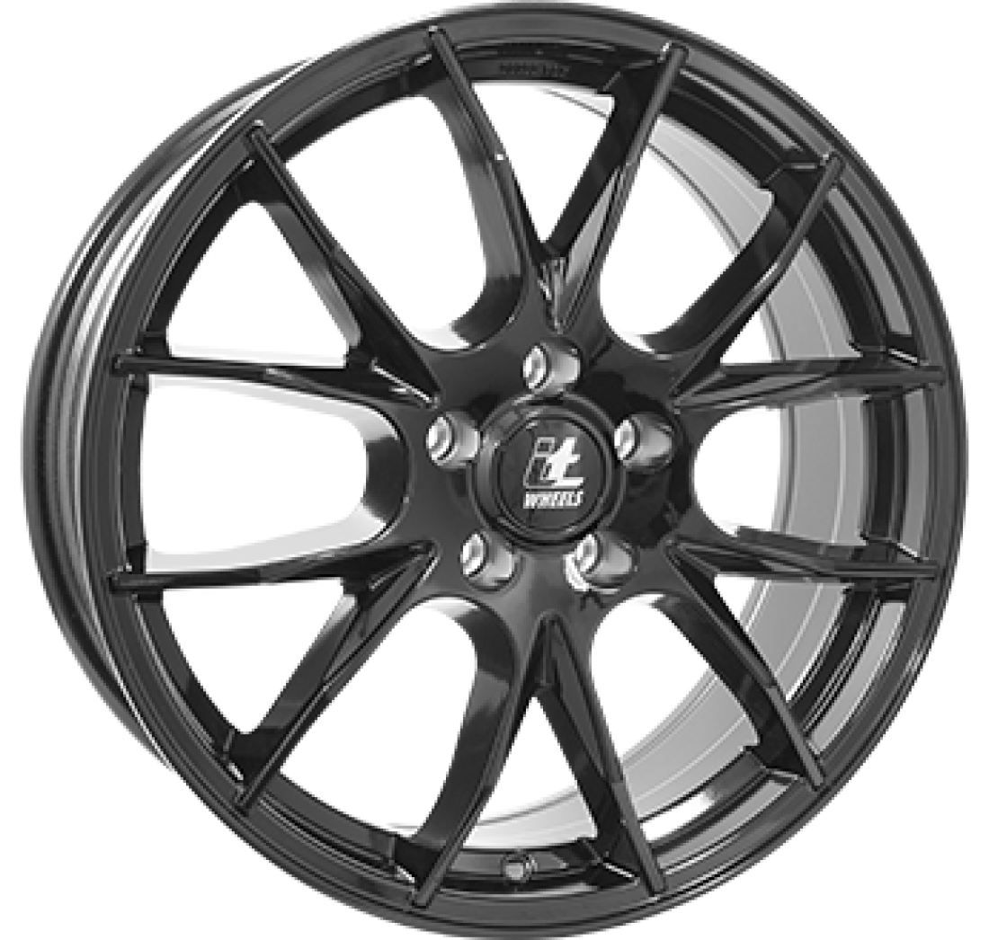 6,5X16 IT WHEELS KIRA 4/100 ET40 63,3 6,5 16 40 4X100 IT WHEELS 2 63,3 Gloss Black