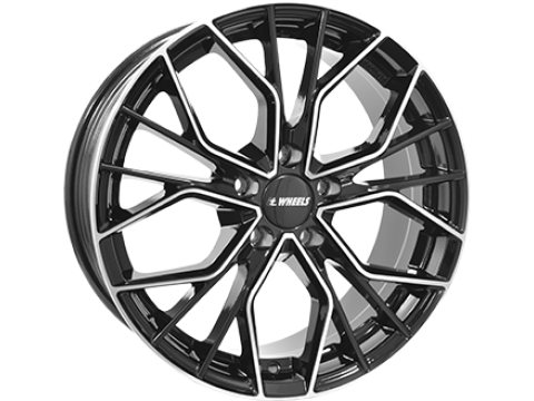 8,0X18 IT WHEELS TIARA 5/112   ET45 CH66,5 8,0 18 45 5X112 IT WHEELS 66,5 Gloss Black / Polished