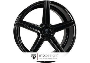 9,5X19 MB DESIGN KV1D 5/112 ET45 CH75,1 Gloss Black