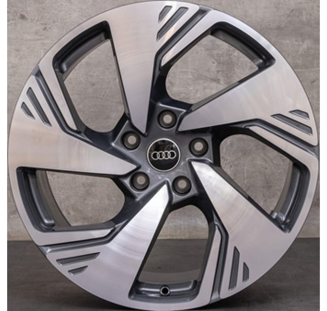 8,5X20 AUDI LM 5/130 ET35 CH66,4 DEMO!!! Anthracite / Polish