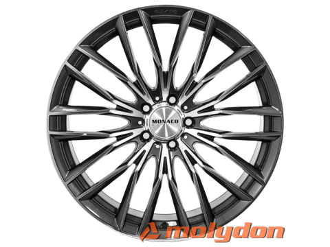 8,0X18 MONACO GP2 5/108   ET45 CH63,4 8,0 18 45 5X108 MONACO 63,4 Anthracite / Polish