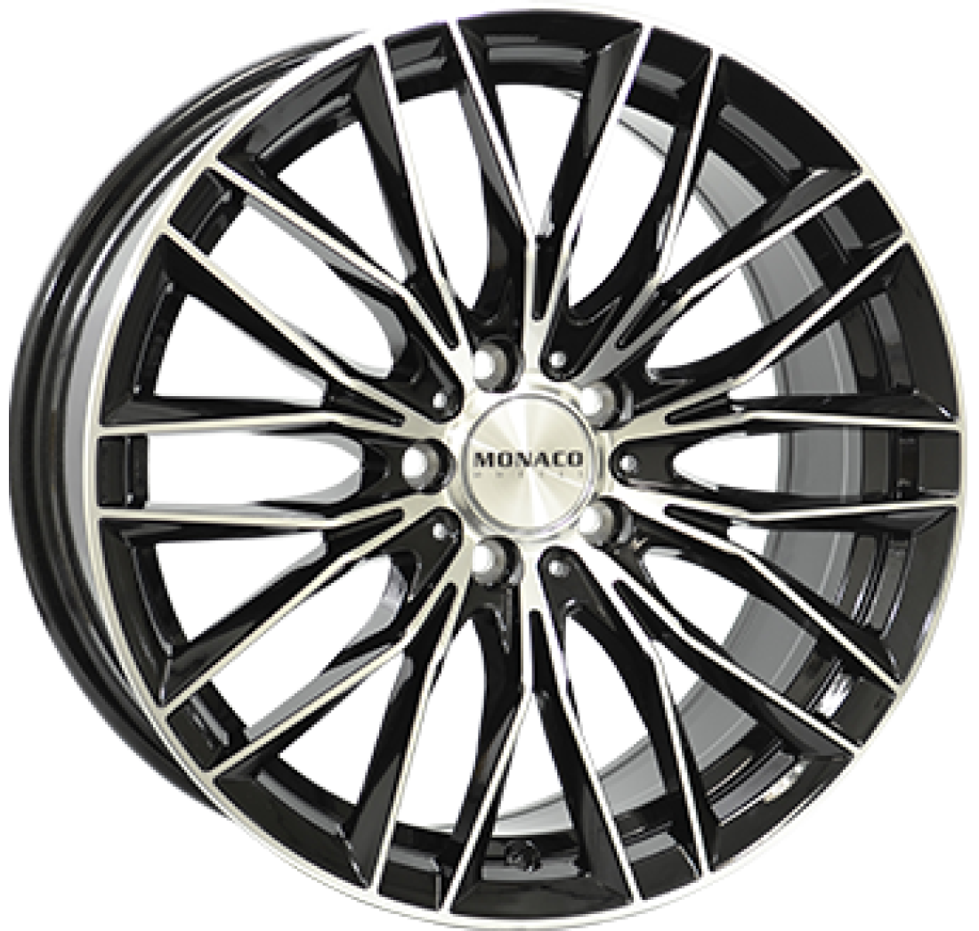 8,0X18 MONACO GP2 5/112   ET35 CH66,5 8,0 18 35 5X112 MONACO 66,5 Black / Polished