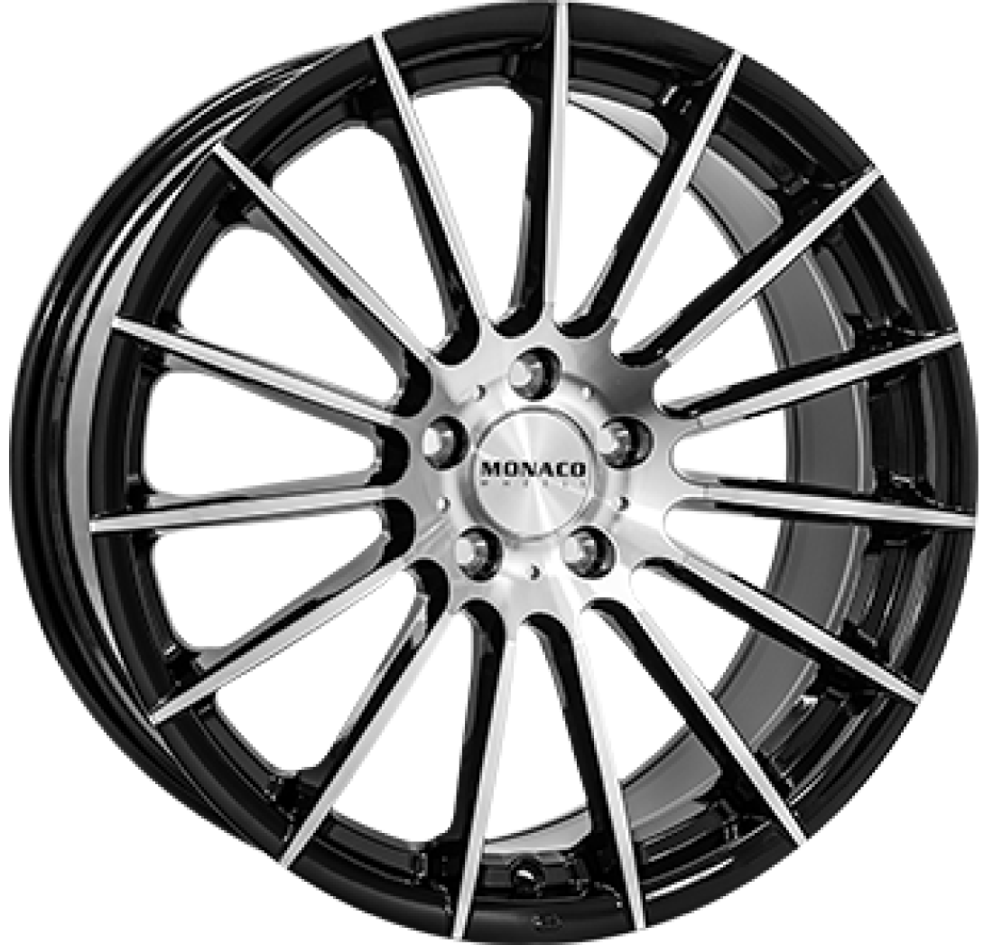 7,5X17 MONACO FORMULA 5/112   ET45 CH66,5 7,5 17 45 5X112 MONACO 66,5 Black / Polished