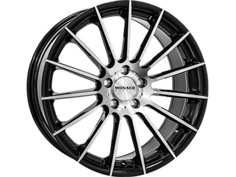 7,5X17 MONACO FORMULA 5/112   ET45 CH66,5 7,5 17 45 5X112 MONACO 66,5 Black / Polished