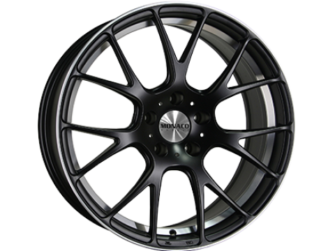 7,0X17 MONACO MIRABEAU 4/100 ET42 CH73,1 7,0 17 42 4X100 MONACO 73,1 Dull Black / Polish