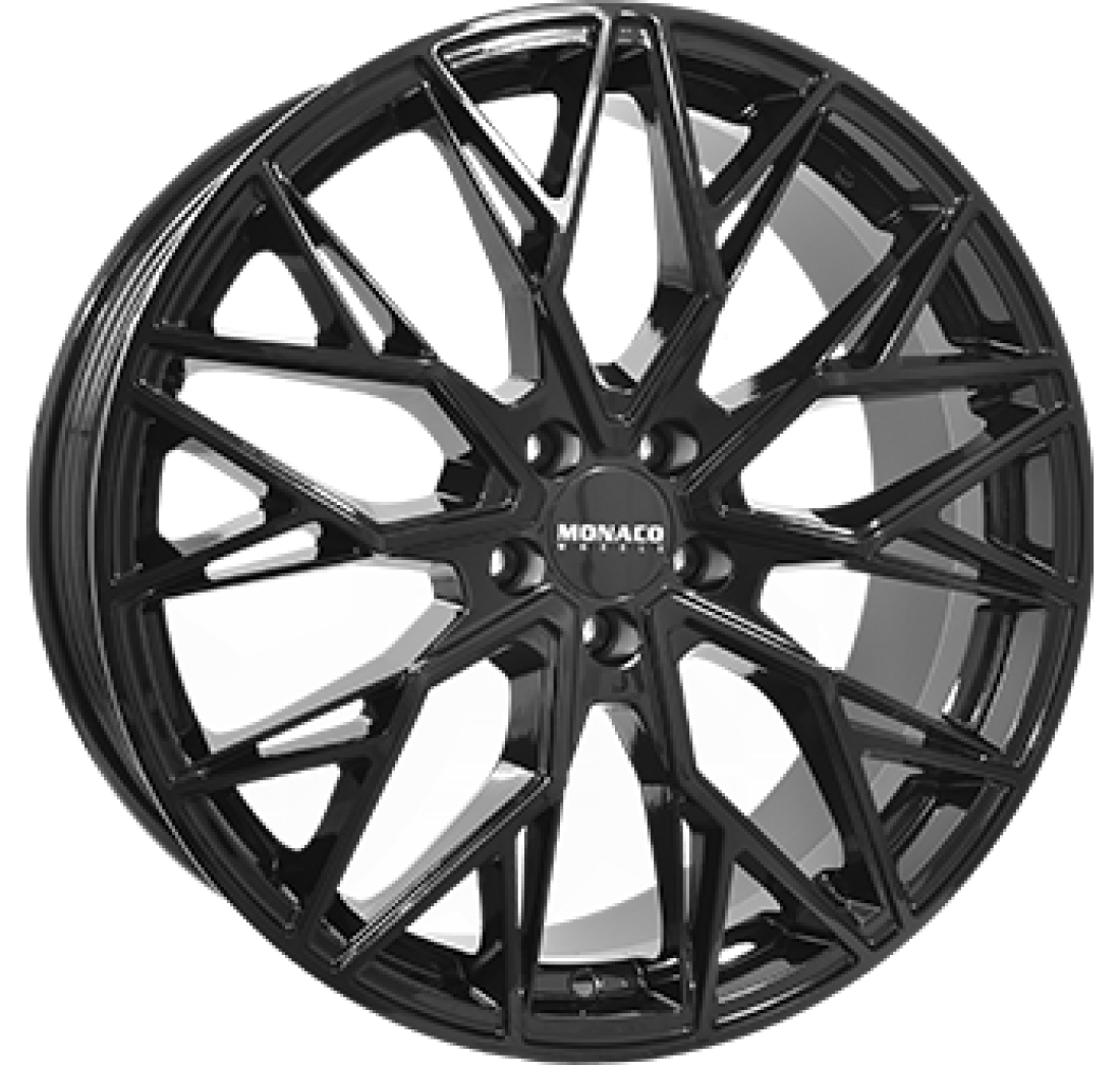 8,5X20 MONACO WHEELS GP15 5/112   ET45 CH66,5 8,5 20 45 5X112 MONACO WHEELS 66,5 Gloss Black