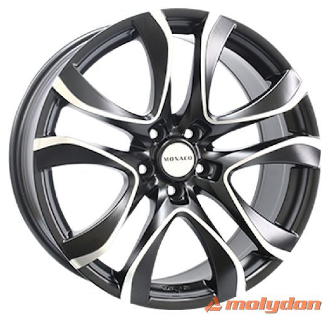 8,0X18 MONACO WHEELS GP15 5/114,3 ET40 CH73,1 8,0 18 40 5X114 MONACO WHEELS 73,1 Gloss Black / Polished