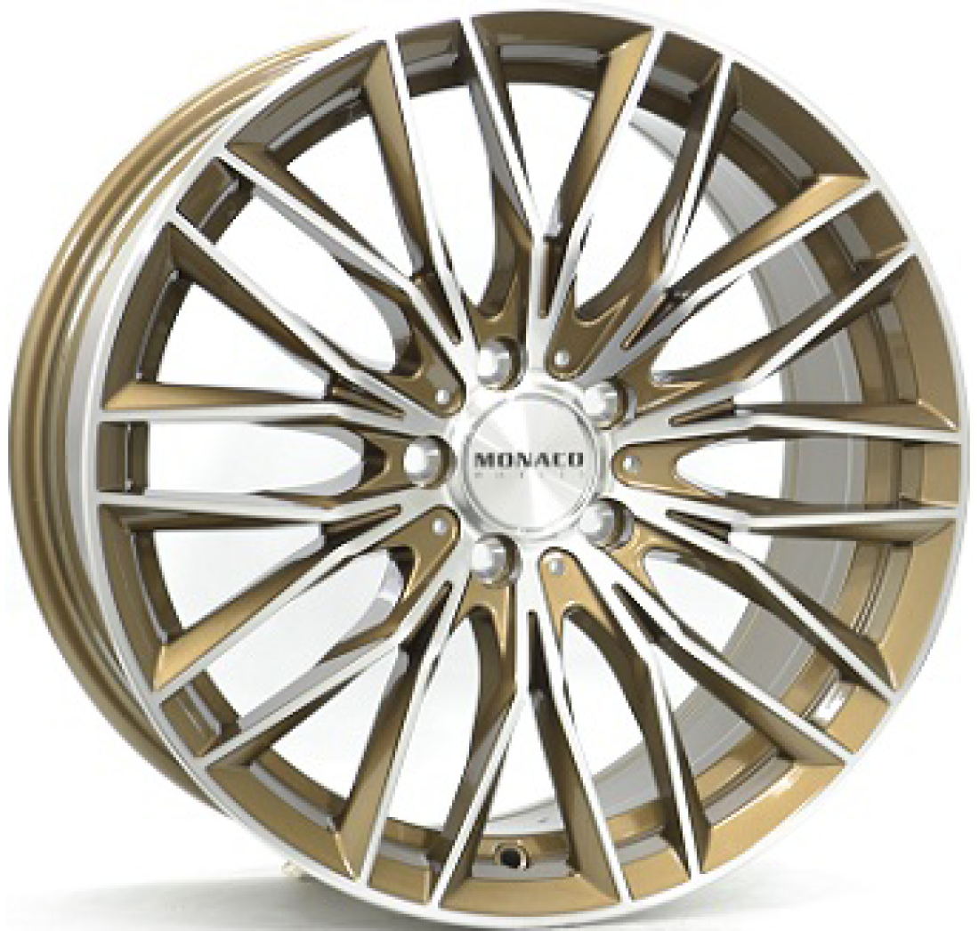 8,5X19 MONACO WHEELS GP2 5/112   ET45 CH66,5 8,5 19 45 5X112 MONACO WHEELS 66,5 Bronze / Polished