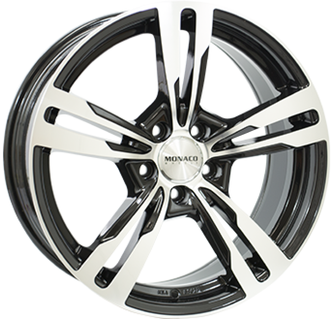 8,0X18 MONACO GP4 5/108   ET45 CH63,4 8,0 18 45 5X108 MONACO 63,4 Black / Polished
