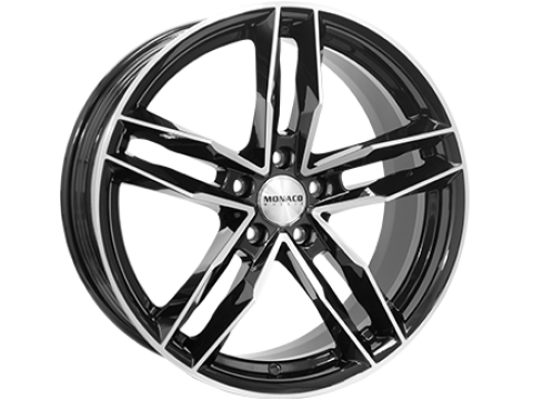 8,0X18 MONACO RR8M 5/112   ET45 CH66,5 8,0 18 45 5X112 MONACO 66,5 Gloss Black / Polished