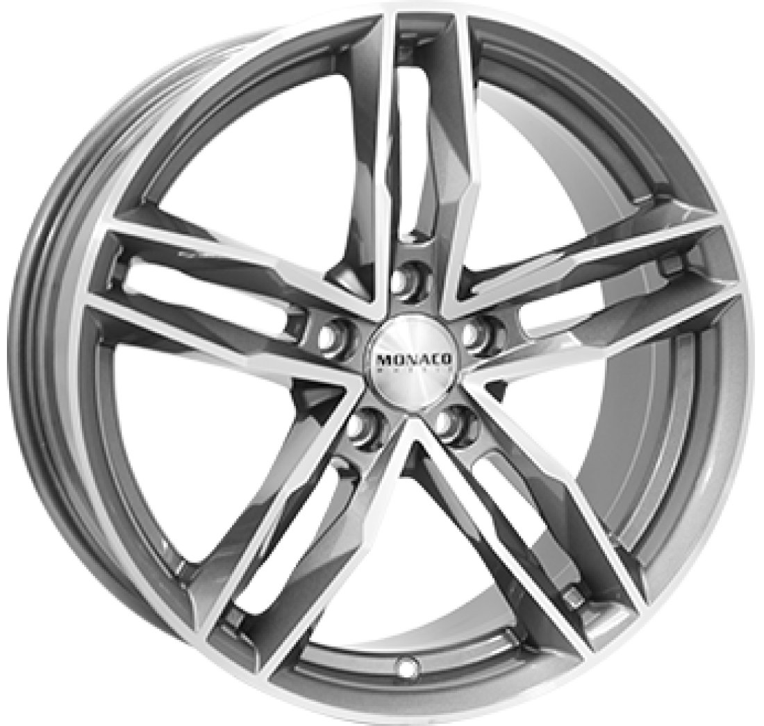 8,5X19 MONACO RR8M 5/112   ET35 CH66,5 8,5 19 35 5X112 MONACO 66,5 Anthracite / Polish