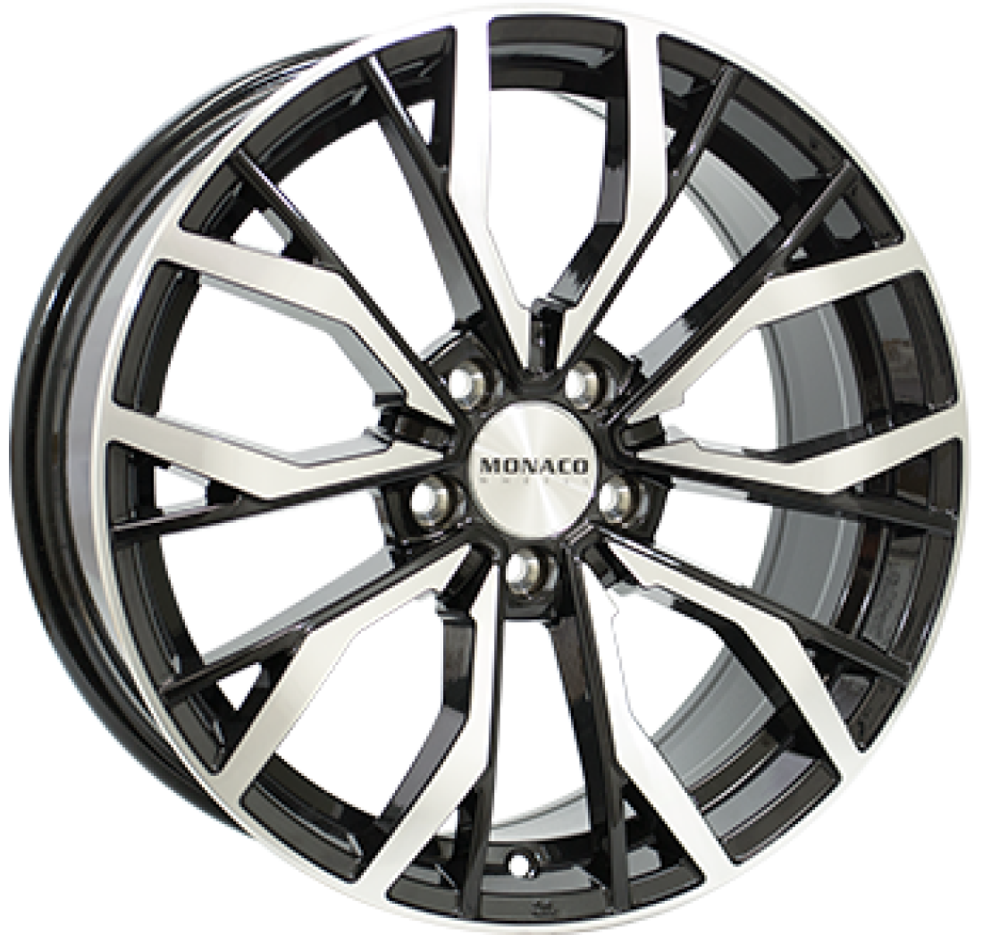8,0X18 MONACO GP5 5/114,3 ET40 CH67,1 8,0 18 40 5X114 MONACO 67,1 Gloss Black / Polished