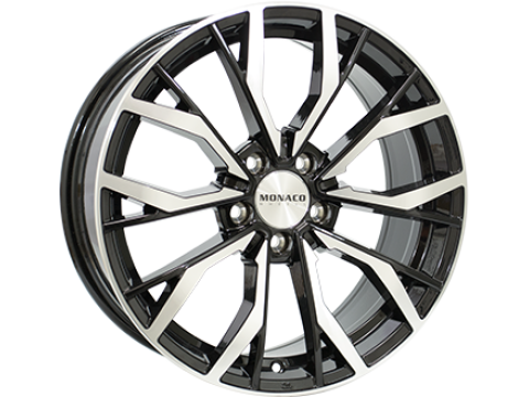 8,0X18 MONACO GP5 5/108   ET45 CH63,4 8,0 18 45 5X108 MONACO 63,4 Gloss Black / Polished