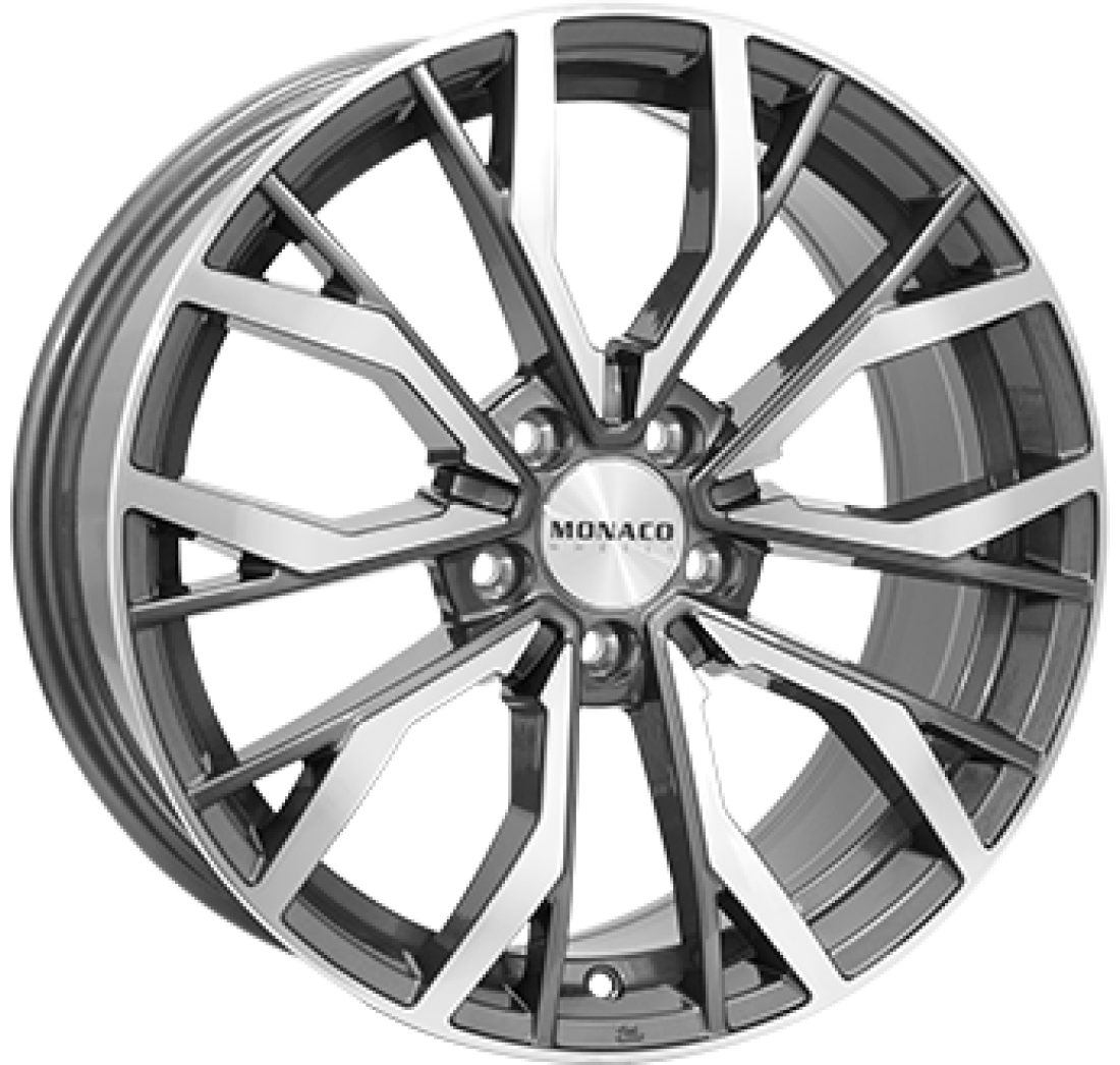 8,0X19 MONACO GP5 5/112   ET35 CH66,5 8,0 19 35 5X112 MONACO 66,5 Anthracite / Polish