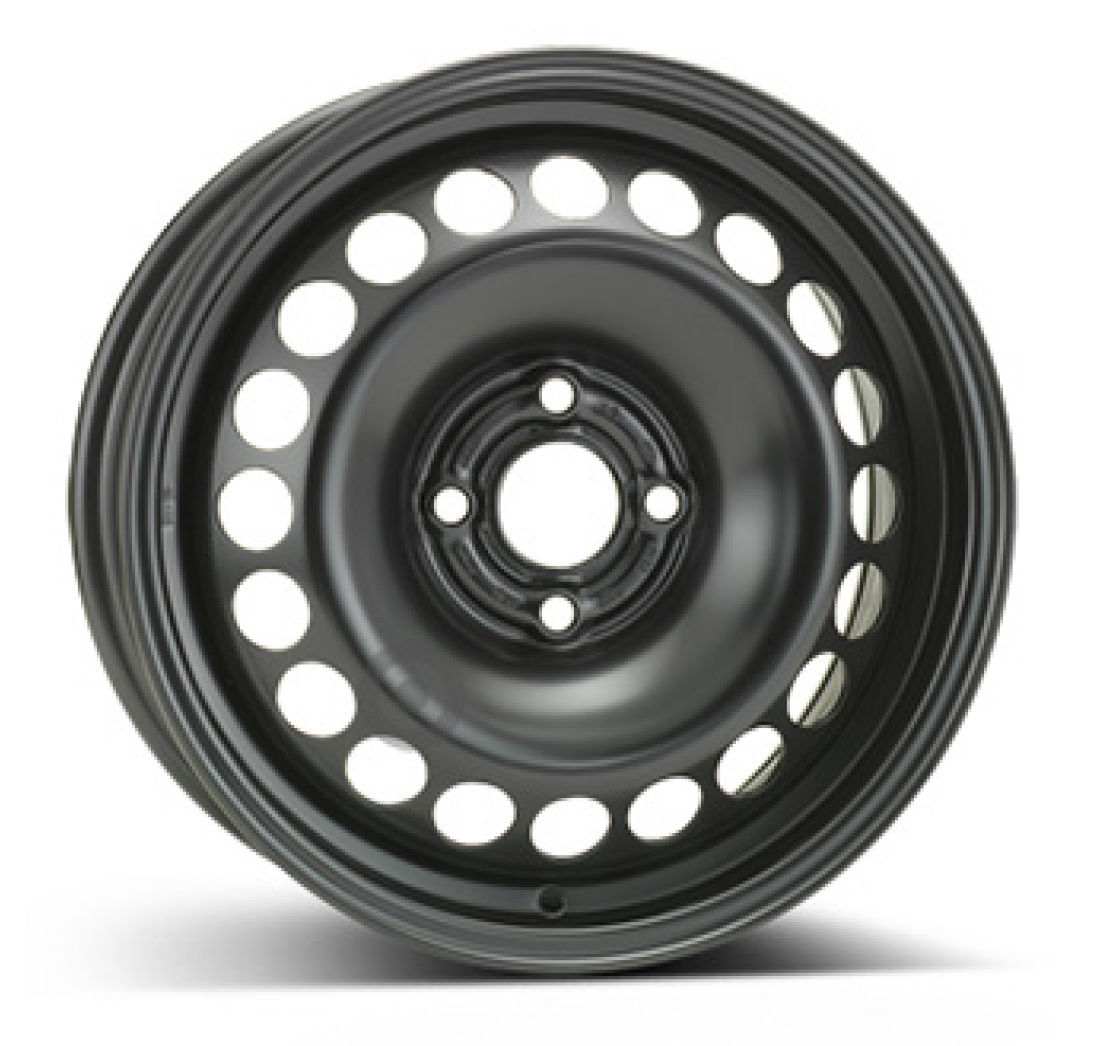 6,0X15 STEEL WHEEL 6445 4/100   ET39 CH56,6 Black