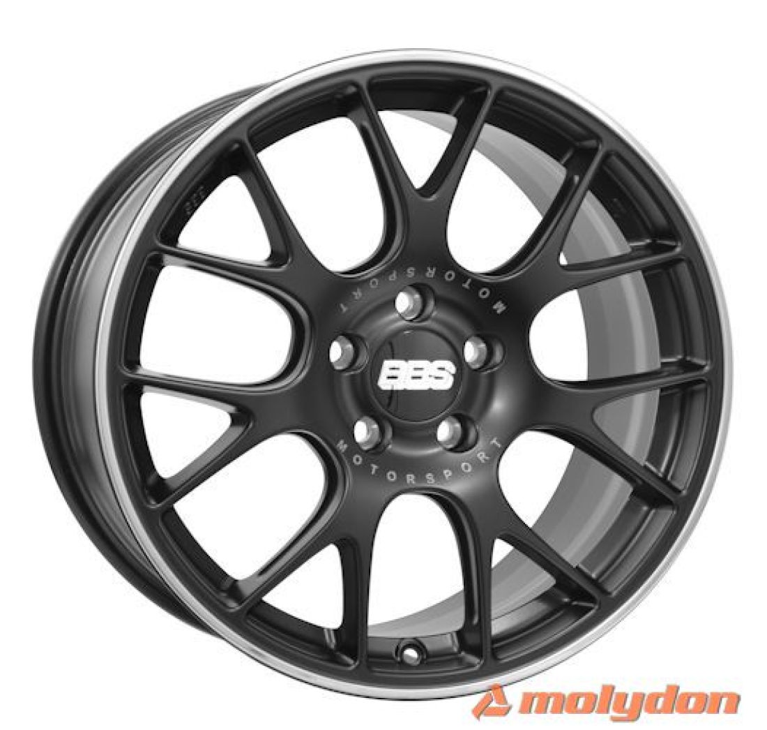 8,5X19 BBS CH-R 5/112   ET40 CH82 Dull Black / Polished