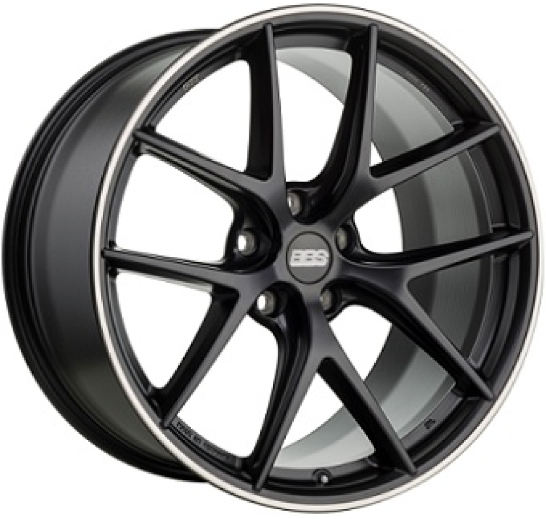 8,0X19 BBS CI-R 5/112   ET44 CH82,0 Dull Black / Polished