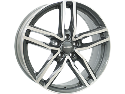 8,0X18 ALUTEC IKENU 5/105   ET38 CH56,6 8,0 18 38 5X105 ALUTEC 56,6 Anthracite / Polish