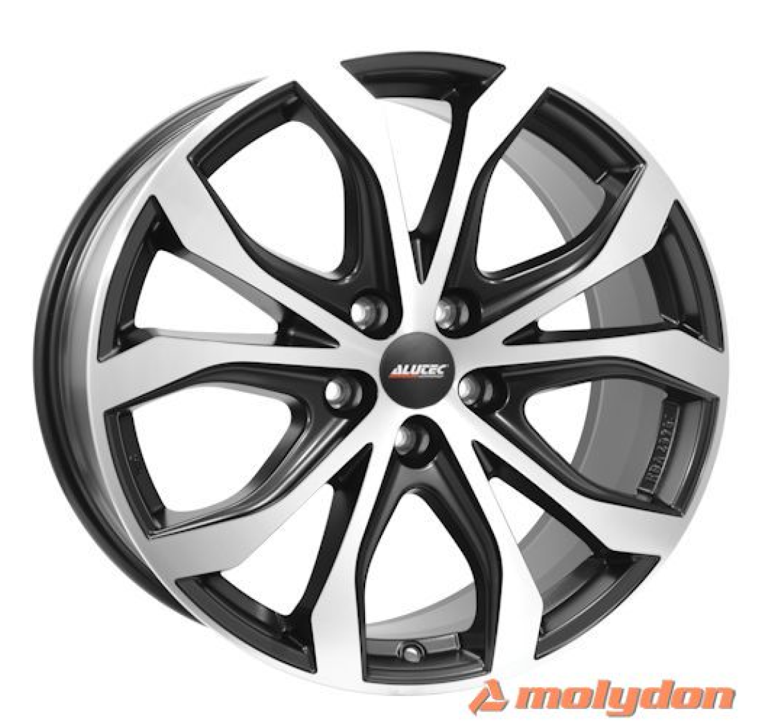 9,0X20 ALUTEC W10 5/120   ET43 CH65,1 9,0 20 43 5X120 ALUTEC 65,1 Dull Black / Polished