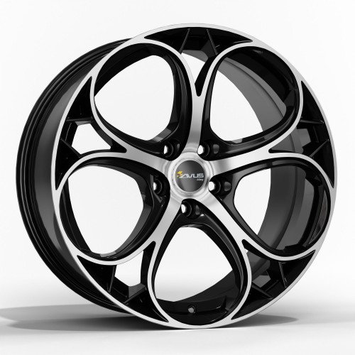 AC-522 8x 18 +28 5x112 AVUS 66,6 BLACK POLISHED AC-522 8x 18 +28 5x112 AVUS 66,6 BLACK POLISHED