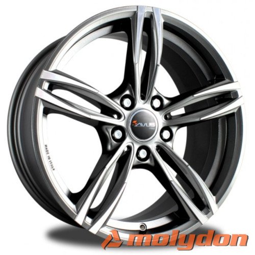 AF15 8x 18 +30 5x112 AVUS 66,7 ANTHRACITE POLISHED AF15 8x 18 +30 5x112 AVUS 66,7 ANTHRACITE POLISHED