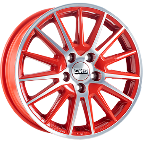 6,0X15 CMS C23 4/108 ET32 CH65,1 Red / Polished 6,0X15 CMS C23 4/108 ET32 CH65,1 Red / Polished