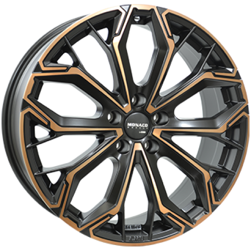 8,0X18 MONACO WHEELS GPC17 5/112 ET46,1 66,4 Black / Copper 8,0X18 MONACO WHEELS GPC17 5/112 ET46,1 66,4 Black / Copper