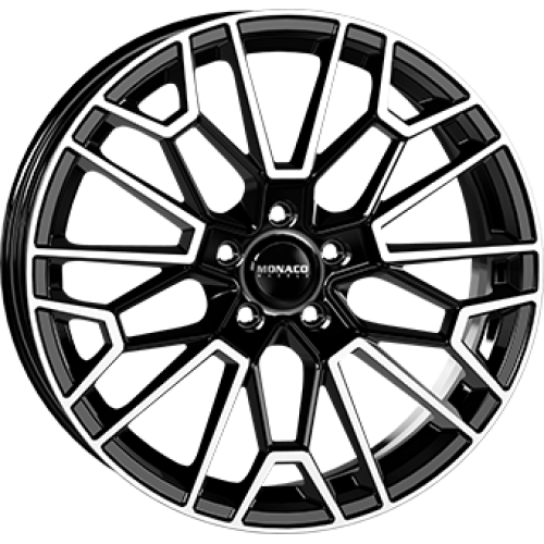 8,0X19 MONACO WHEELS GP13 5/112 ET30 CH66,6 Gloss Black / Polished 8,0X19 MONACO WHEELS GP13 5/112 ET30 CH66,6 Gloss Black / Polished
