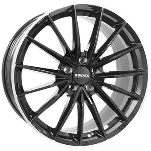 7,5X18 MONACO WHEELS GP14 5/112 ET45 CH66,6 Gloss Black / Polished lip 7,5X18 MONACO WHEELS GP14 5/112 ET45 CH66,6 Gloss Black / Polished lip
