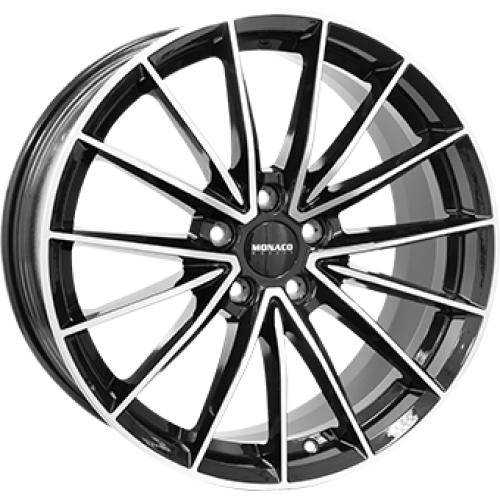 7,5X18 MONACO WHEELS GP14 5/112 ET45 CH66,6 Gloss Black / Polished 7,5X18 MONACO WHEELS GP14 5/112 ET45 CH66,6 Gloss Black / Polished